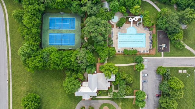 9488 Stillbrook Trce, Brentwood, TN 37027 - aerial view of a pool area