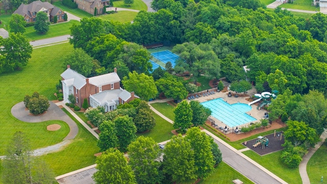 9488 Stillbrook Trce, Brentwood, TN 37027 - aerial view of a pool area