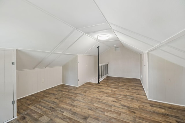 631 W Maple St, Morrison, TN 37357 - bonus room featuring wood finished floors, lofted ceiling, and wood walls