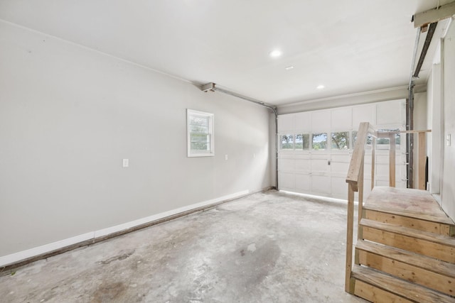 631 W Maple St, Morrison, TN 37357 - garage featuring baseboards and recessed lighting