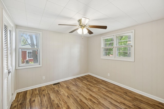 631 W Maple St, Morrison, TN 37357 - spare room with wood finished floors, healthy amount of natural light, and ceiling fan