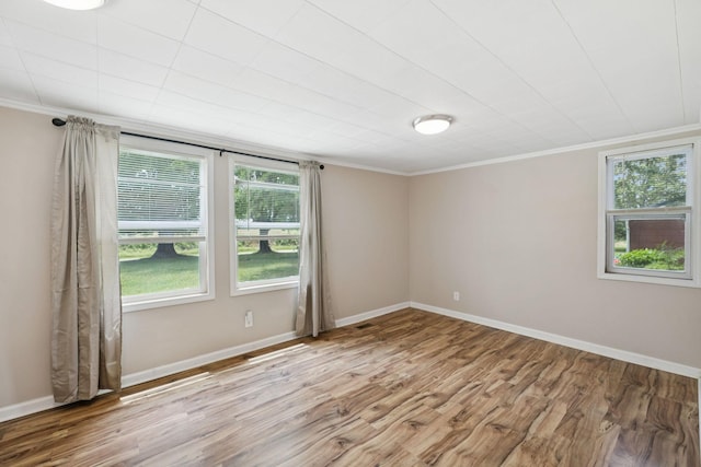 631 W Maple St, Morrison, TN 37357 - spare room with ornamental molding, wood finished floors, and plenty of natural light