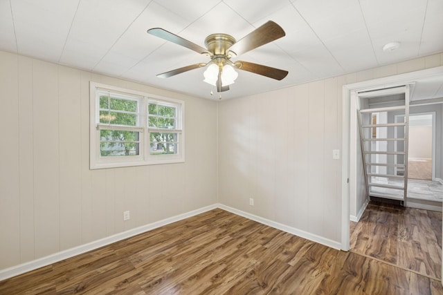 631 W Maple St, Morrison, TN 37357 - empty room featuring wood finished floors and a ceiling fan