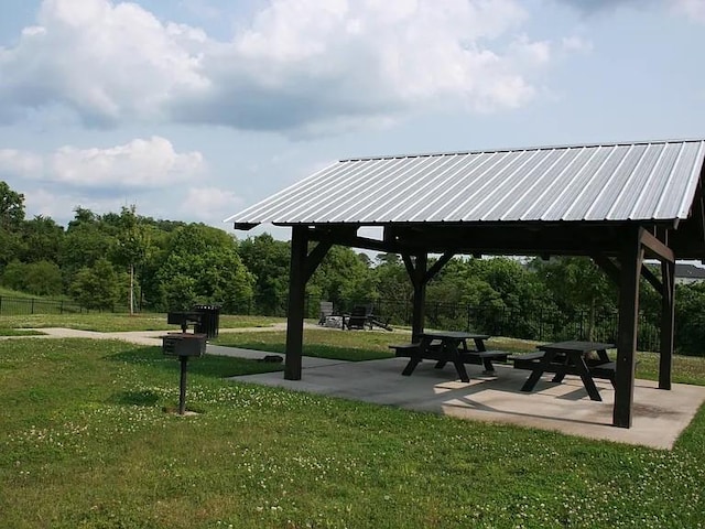 858 Longleaf Ln, Columbia, TN 38401 - surrounding community featuring a gazebo and a patio