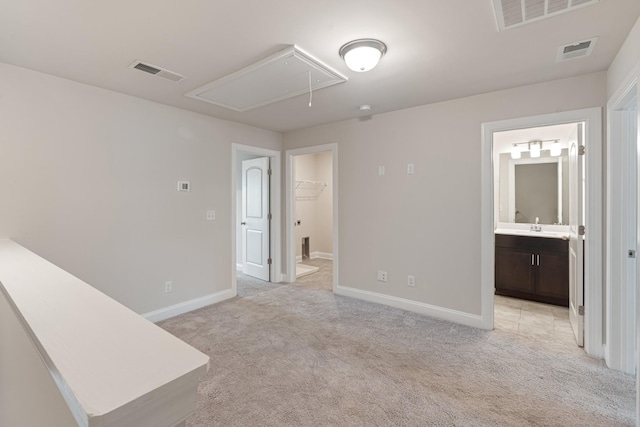 858 Longleaf Ln, Columbia, TN 38401 - spare room with attic access and light carpet