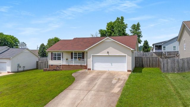 1908 Sheffield Ln, Columbia, TN 38401 - view of front of home with driveway, a garage, and a porch