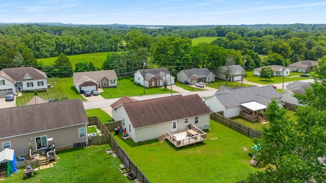 1908 Sheffield Ln, Columbia, TN 38401 - aerial perspective of suburban area featuring a forest