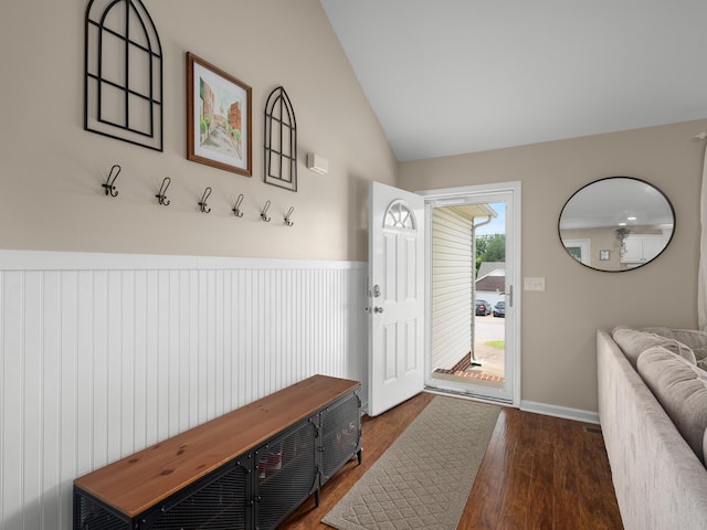 1908 Sheffield Ln, Columbia, TN 38401 - mudroom with vaulted ceiling and wood finished floors