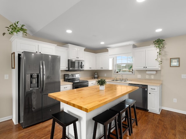 1908 Sheffield Ln, Columbia, TN 38401 - kitchen featuring appliances with stainless steel finishes, white cabinets, and recessed lighting