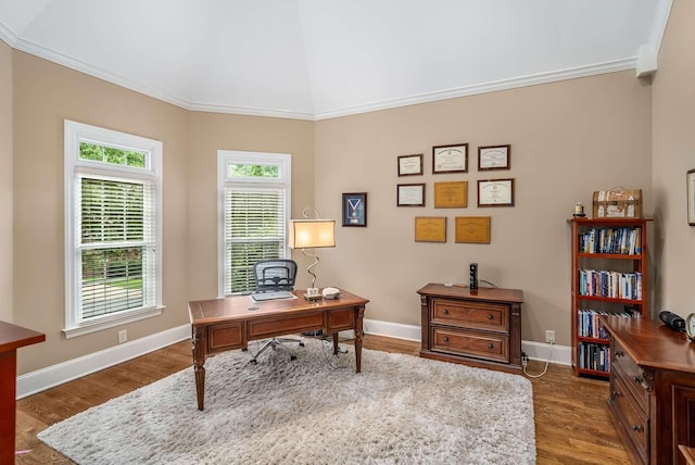 241 King Arthur Cir, Franklin, TN 37067 - office featuring plenty of natural light, wood finished floors, and ornamental molding