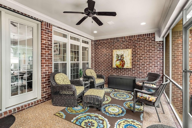 241 King Arthur Cir, Franklin, TN 37067 - view of patio / terrace featuring a ceiling fan