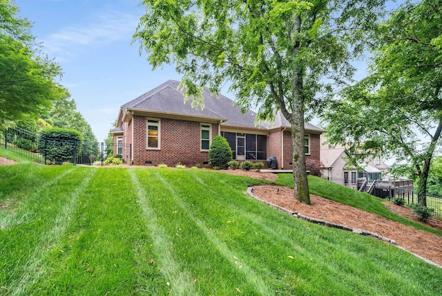 241 King Arthur Cir, Franklin, TN 37067 - view of front facade with brick siding and crawl space