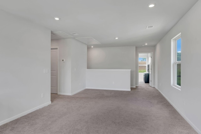 120 Millbrook Dr, Spring Hill, TN 37174 - spare room with attic access, carpet, and recessed lighting