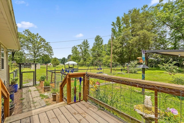 1060 Anderson Ridge Rd, Jasper, TN 37347 - wooden deck featuring a gate and view of scattered trees