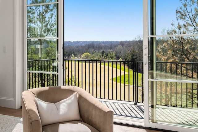7346 Harlow Dr, College Grove, TN 37046 - balcony with a forest view