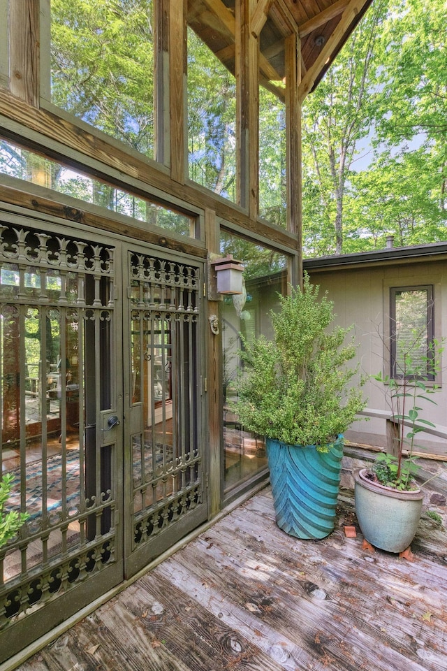 232 Hollingsworth Cove Rd, Monteagle, TN 37356 - wooden deck featuring french doors