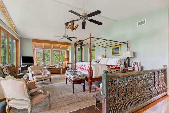 232 Hollingsworth Cove Rd, Monteagle, TN 37356 - bedroom featuring multiple windows and wood finished floors