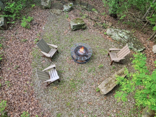 232 Hollingsworth Cove Rd, Monteagle, TN 37356 - exterior view of a fire pit