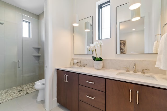 1209 Noelton Ave, Nashville, TN 37215 - bathroom with double vanity and a shower stall