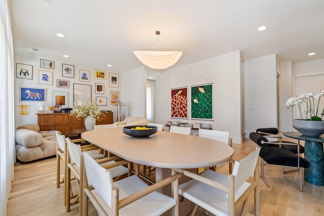 1209 Noelton Ave, Nashville, TN 37215 - dining area with light wood-style floors and recessed lighting
