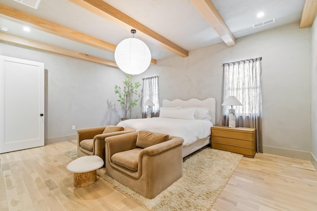 1209 Noelton Ave, Nashville, TN 37215 - bedroom with beamed ceiling and wood finished floors