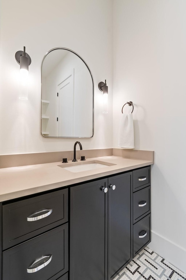 1209 Noelton Ave, Nashville, TN 37215 - bathroom with vanity and tile patterned floors