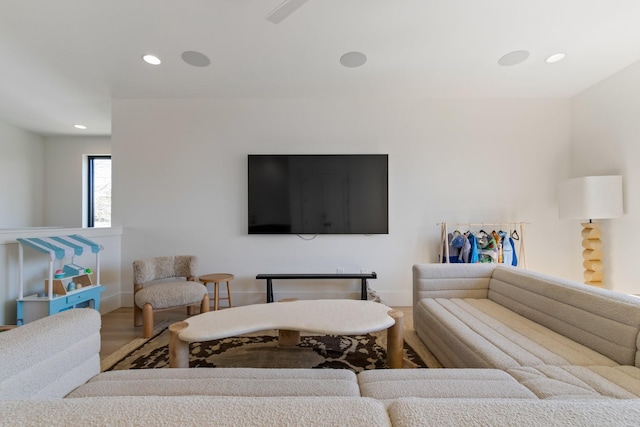 1209 Noelton Ave, Nashville, TN 37215 - living room featuring recessed lighting and wood finished floors