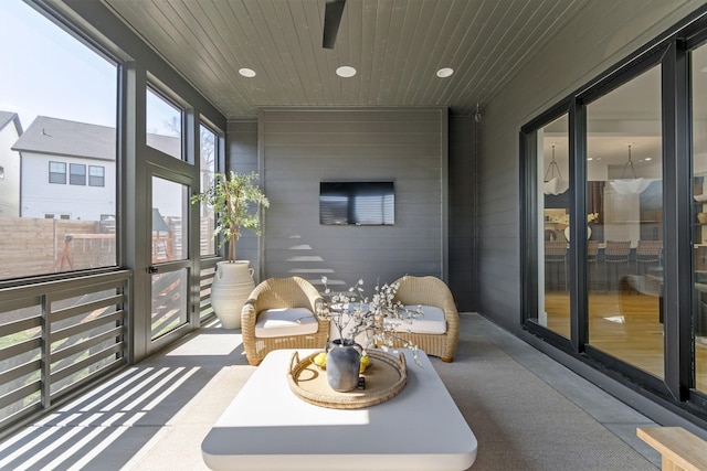 1209 Noelton Ave, Nashville, TN 37215 - sunroom featuring a ceiling fan
