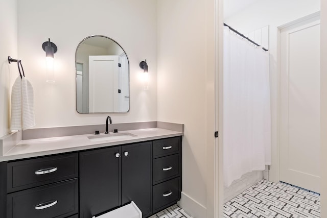 1209 Noelton Ave, Nashville, TN 37215 - full bath with vanity and a shower with shower curtain