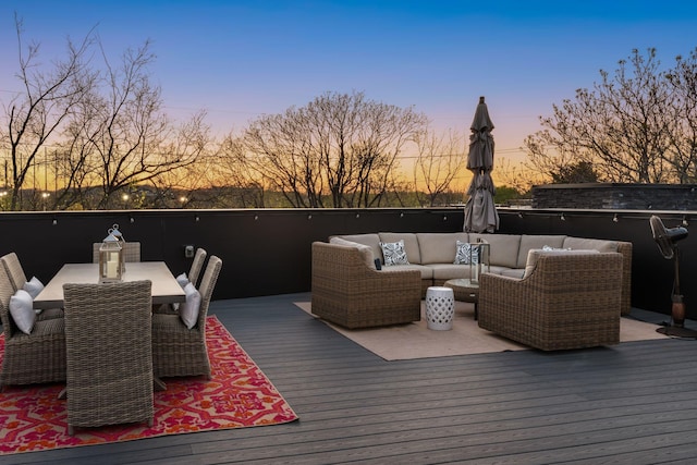 108 46th Ave N, Nashville, TN 37209 - deck with an outdoor living space