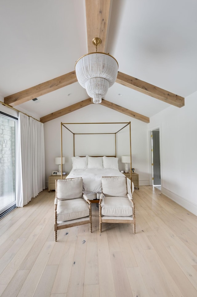 1713 Reflection Ln, Brentwood, TN 37027 - bedroom featuring light wood-style floors and a chandelier