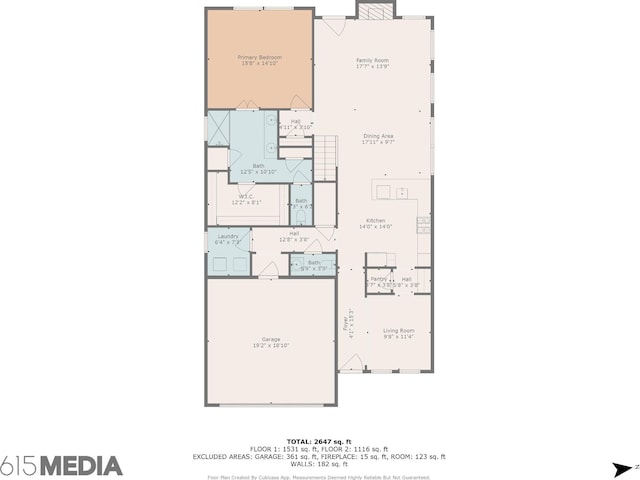 3737 Felipe Way, Murfreesboro, TN 37129 - view of floor plan / room layout