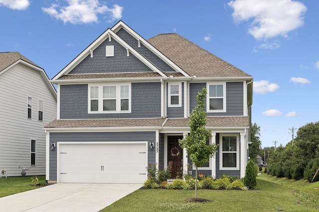 3737 Felipe Way, Murfreesboro, TN 37129 - view of front of property featuring concrete driveway, a front lawn, a garage, and roof with shingles