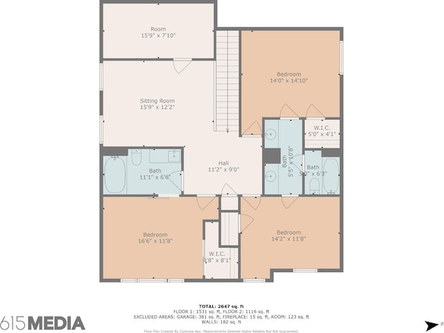 3737 Felipe Way, Murfreesboro, TN 37129 - view of room layout