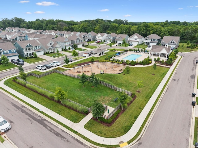 3737 Felipe Way, Murfreesboro, TN 37129 - aerial perspective of suburban area featuring a pool area