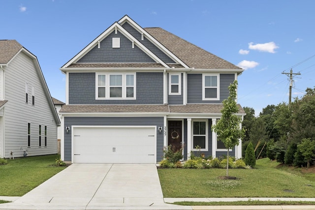 3737 Felipe Way, Murfreesboro, TN 37129 - view of front of property featuring driveway, a garage, a front yard, and roof with shingles