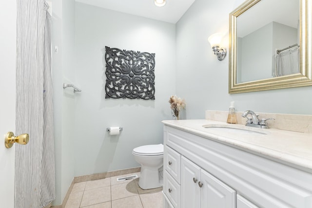 1028 Ridgecrest Dr, Franklin, TN 37069 - full bath featuring vanity, tile patterned floors, and recessed lighting