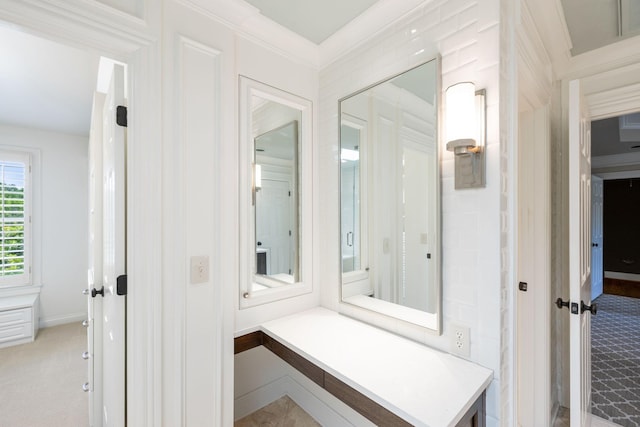 1524 Gordon Petty Dr, Brentwood, TN 37027 - bathroom with crown molding