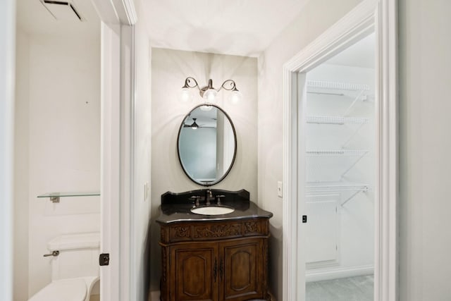 1524 Gordon Petty Dr, Brentwood, TN 37027 - bathroom with vanity and a walk in closet
