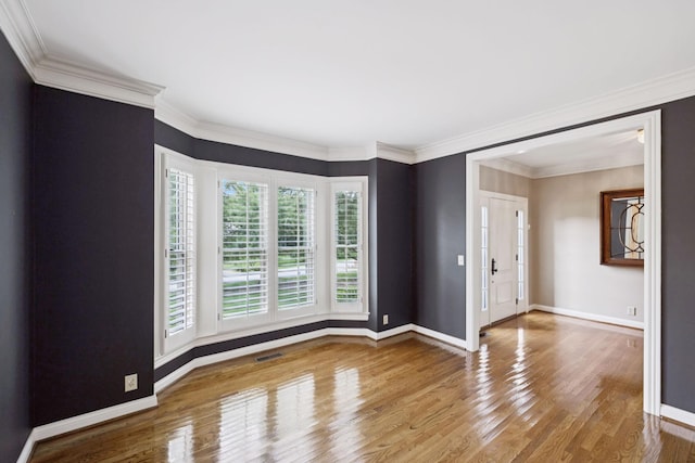 1524 Gordon Petty Dr, Brentwood, TN 37027 - spare room with wood finished floors and ornamental molding