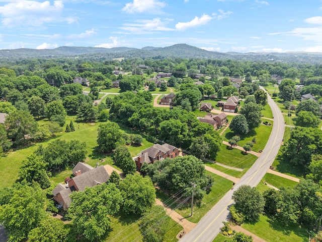1524 Gordon Petty Dr, Brentwood, TN 37027 - aerial view of residential area featuring a mountain backdrop