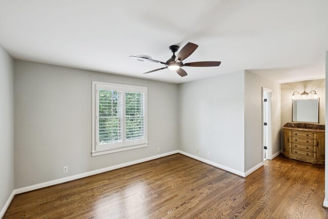1524 Gordon Petty Dr, Brentwood, TN 37027 - spare room featuring a ceiling fan and wood finished floors
