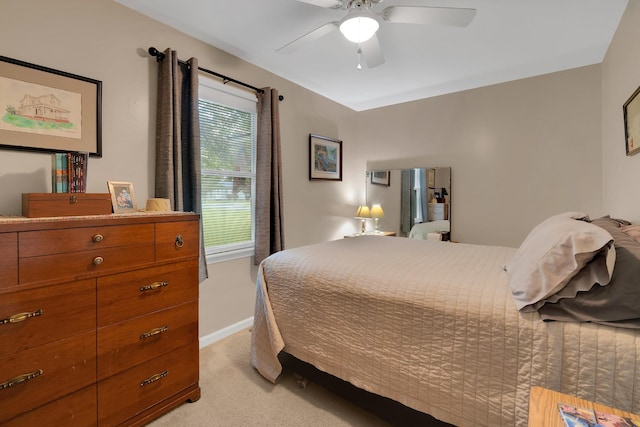 105 Plain View Dr, Estill Springs, TN 37330 - bedroom featuring light colored carpet and ceiling fan