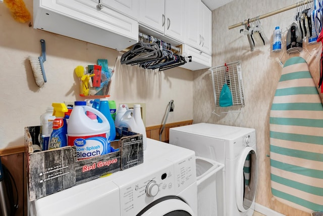105 Plain View Dr, Estill Springs, TN 37330 - washroom with washer and dryer and cabinet space