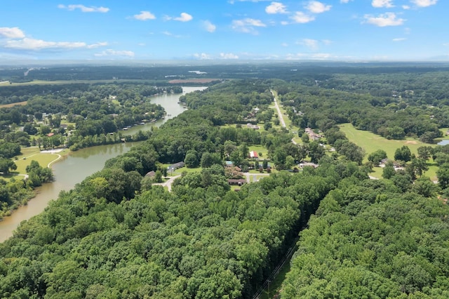 105 Plain View Dr, Estill Springs, TN 37330 - drone / aerial view of a heavily wooded area and a nearby body of water