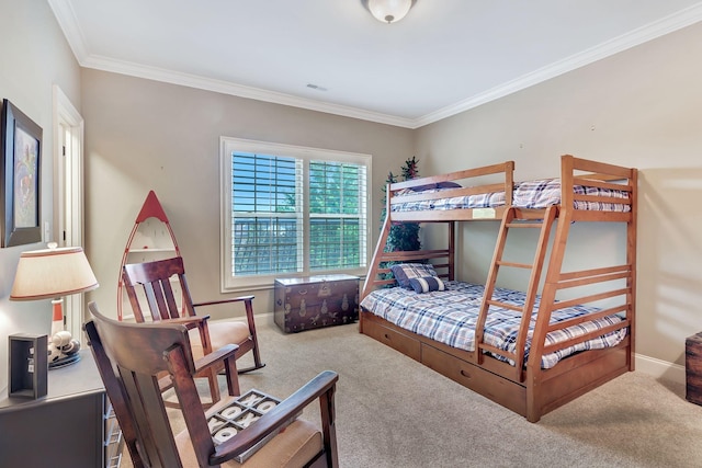 2811 Craythorne Dr, Murfreesboro, TN 37129 - carpeted bedroom featuring crown molding and baseboards