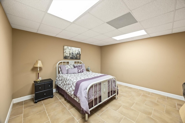 5546 Old Kentucky Rd, Byrdstown, TN 38549 - bedroom with a paneled ceiling and tile patterned flooring