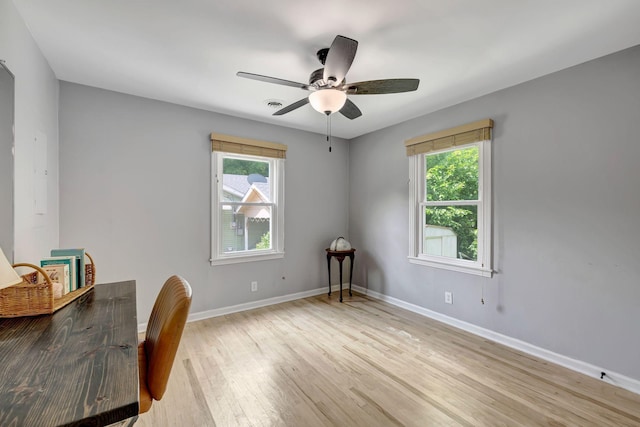 1519 Graybar Ln, Murfreesboro, TN 37129 - office space featuring light wood finished floors and ceiling fan