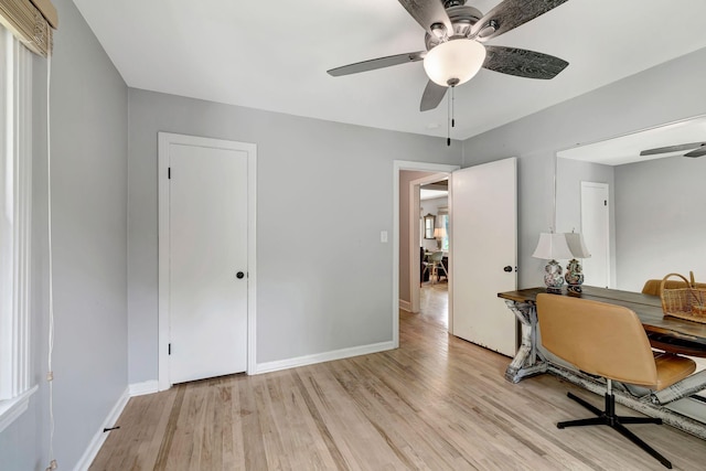1519 Graybar Ln, Murfreesboro, TN 37129 - office space with ceiling fan and light wood-style floors