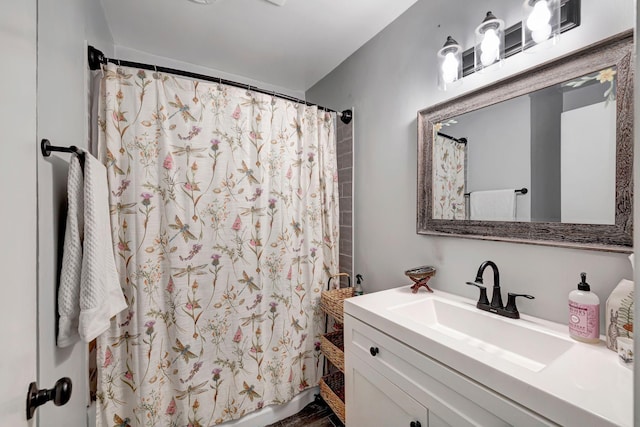 1519 Graybar Ln, Murfreesboro, TN 37129 - bathroom featuring vanity and a shower with shower curtain